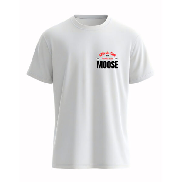 MOOSE SA Tour 2026 – Limited Double Print Edition White T-Shirt- Preorder